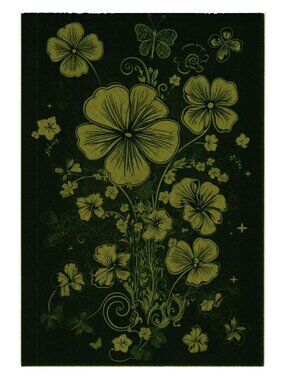Floral Butterfly Shamrock Art Print St Patricks Day Irish Blank Back Postcard